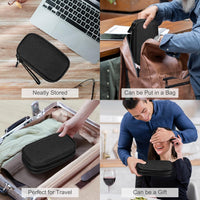 FYY Electronic Organizer, Travel Cable Organizer Bag Pouch Electronic Accessories Carry Case Portable Waterproof Double Layers All-in-One Storage Bag for Cable, Cord, Charger, Phone, Earphone Coffee
