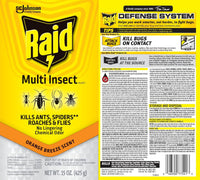 Raid Multi Insect Killer, Orange Breeze 15 Ounce (Pack of 1)