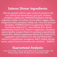 Purina Friskies Wet Cat Food Pate, Pate Salmon Dinner - (Pack of 24) 5.5 oz. Cans