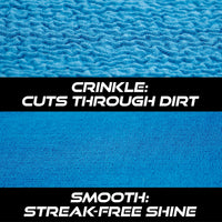 VIKING Glass Microfiber Cleaning Cloth for Car and Home 2 Pack, Glass Towels for Mirror, and Picture Frames, and Car Detailing Kit, 16 inch x 16 inch, Blue