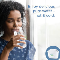 BRITA Marella Water Filter Jug Graphite (2.4L) Starter Pack incl. 3x MAXTRA PRO Pure Performance cartridge - fridge-fitting jug with digital LTI and Flip-Lid - now in sustainable Smart Box packaging