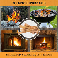 Fatwood Fire Starter Sticks 10lb Box - Indoor or Outdoor 100% All Natural Pine Fire Starters for Campfires, Fireplace, Firepit, Wood Stove, or BBQ Grill - Kindling Wood Firewood Lighter by Pure Garden