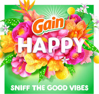 Gain Scent Booster Beads, In-Wash Laundry Scent Beads for Long-Lasting Freshness and Odor Protection, Happy Scent for an Enhanced Laundry Experience, 24 Oz (Packaging May Vary)