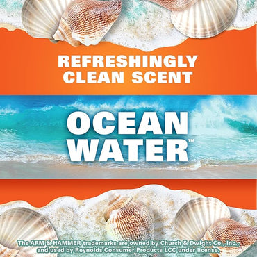 Hefty Small Trash Bags, Ocean Water Scent, 4 Gallon, 52 Count