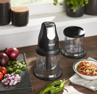 Ninja Food Chopper Express Chop with 200-Watt, 16-Ounce Bowl for Mincing, Chopping, Grinding, Blending and Meal Prep (NJ110GR)
