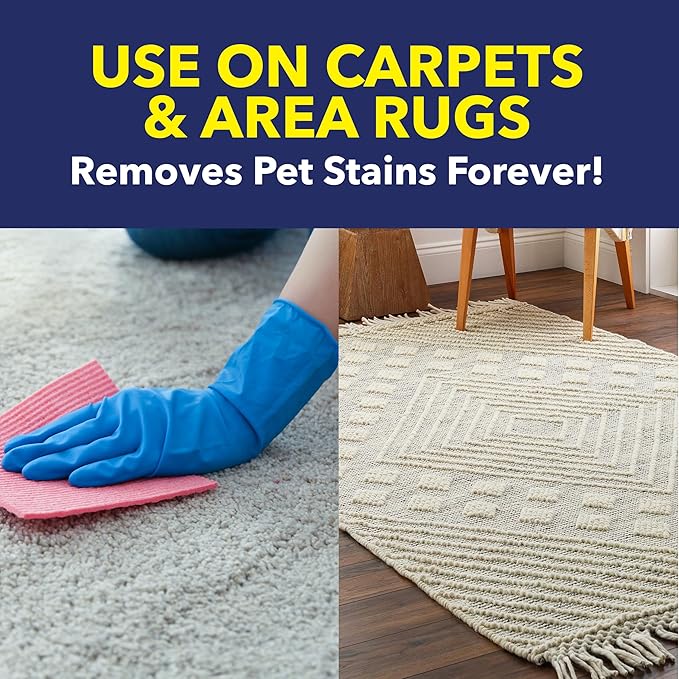 OxiClean Carpet and Rug Cleaner, Pet Stain and Odor Remover Spray, 24 fl oz