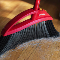 O-Cedar Pet Pro Broom with Step-On Dustpan | Remove 99% with One Sweep | DustPan Removes 3 Times More Pet Hair | Quiet Cleaning Tool for Cat and Dog Owners