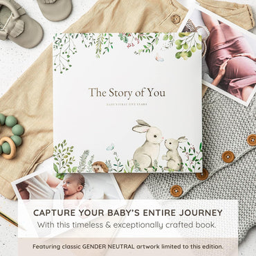 Keepsake Memory Book for Baby Boy or Girl Timeless First 5 Year Baby Book A Milestone Book to Record Every Event from Birth to Age 5 Gender Neutral Journal Scrapbook Photo Album